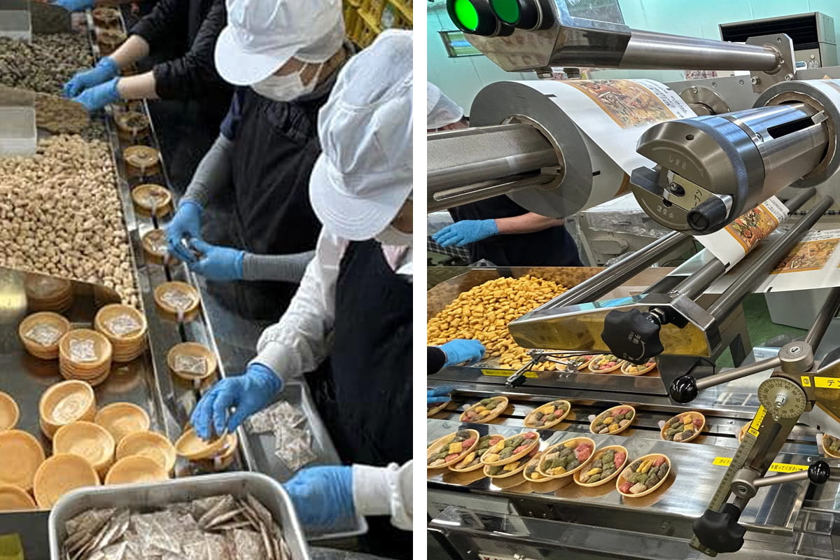 多品種詰め作業